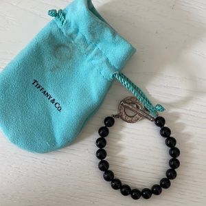 Tiffany and Co black onyx bracelet